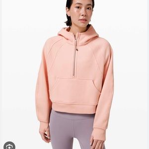 NWOT Lululemon Oversized Scuba 1/2 Zip- Misty Pink M/L